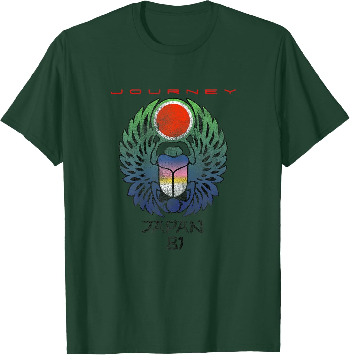 Journey Infinity Wings Vivid Scarab Music Vintage Band T-Shirt - T-Shirt | Forest