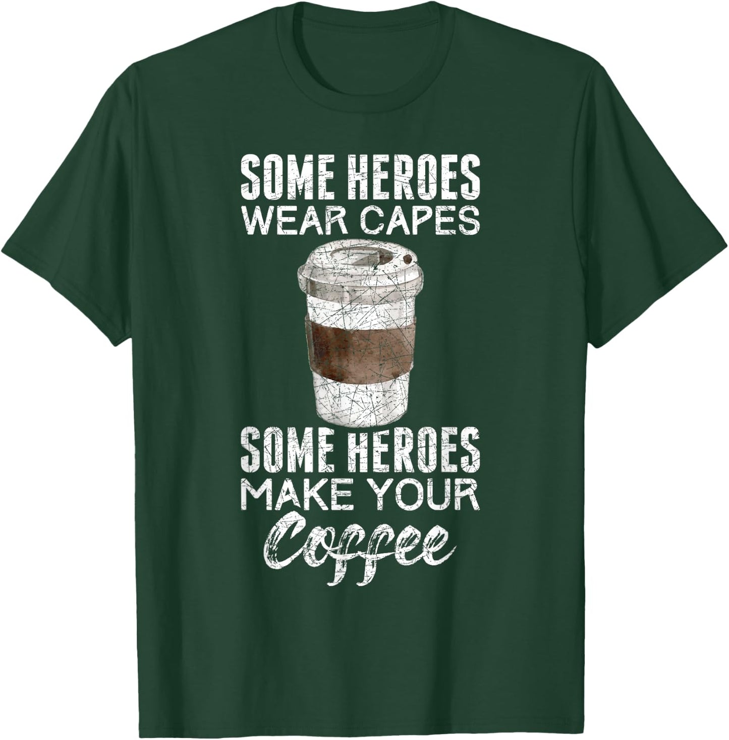 Funny Coffeemaker Coffee Lover Gift Barista T-Shirt - T-Shirt | Forest