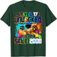 Level 17 Unlocked 17 Year Old Video Gamer 17th Birthday Gift T-Shirt - T-Shirt | Forest