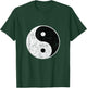 Yin And Yang Black White Abstract Asian Art Style Yoga Gift T-Shirt - T-Shirt | Forest