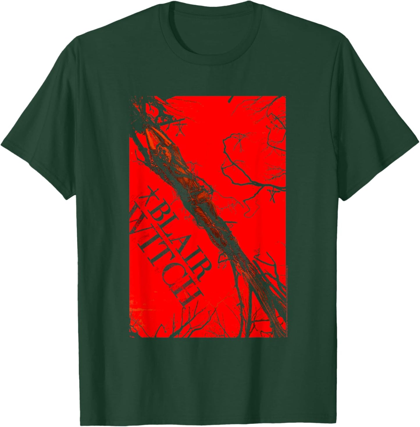 Blair Witch Project Branches with Red Block T-Shirt - T-Shirt | Forest