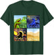 Types Of Dinosaur Dino Extinction Storyboard Gift T-Shirt - T-Shirt | Forest