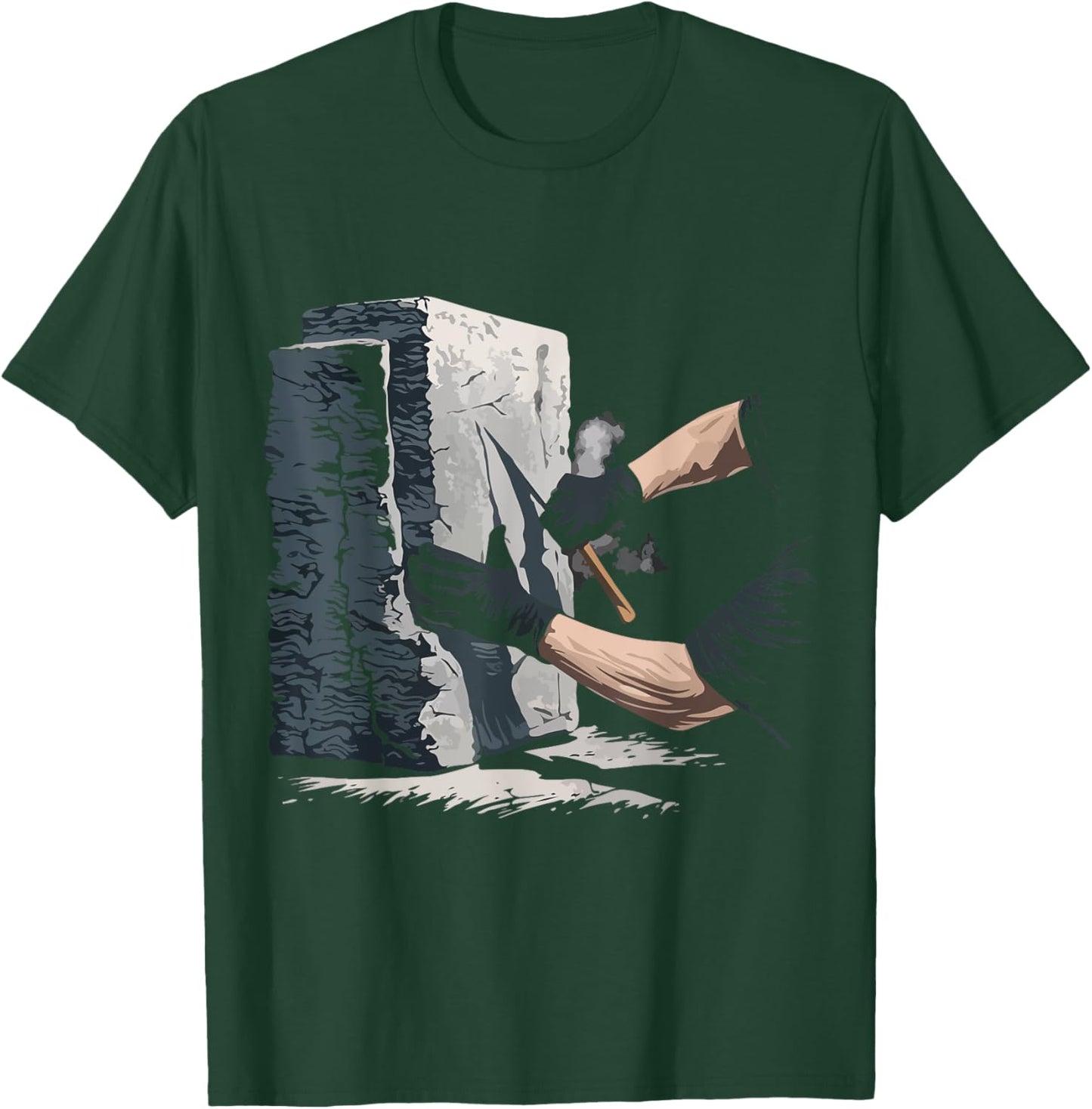 Sculptor Sculptor Stone Statues Chisel Sculptor T-Shirt - T-Shirt | Forest