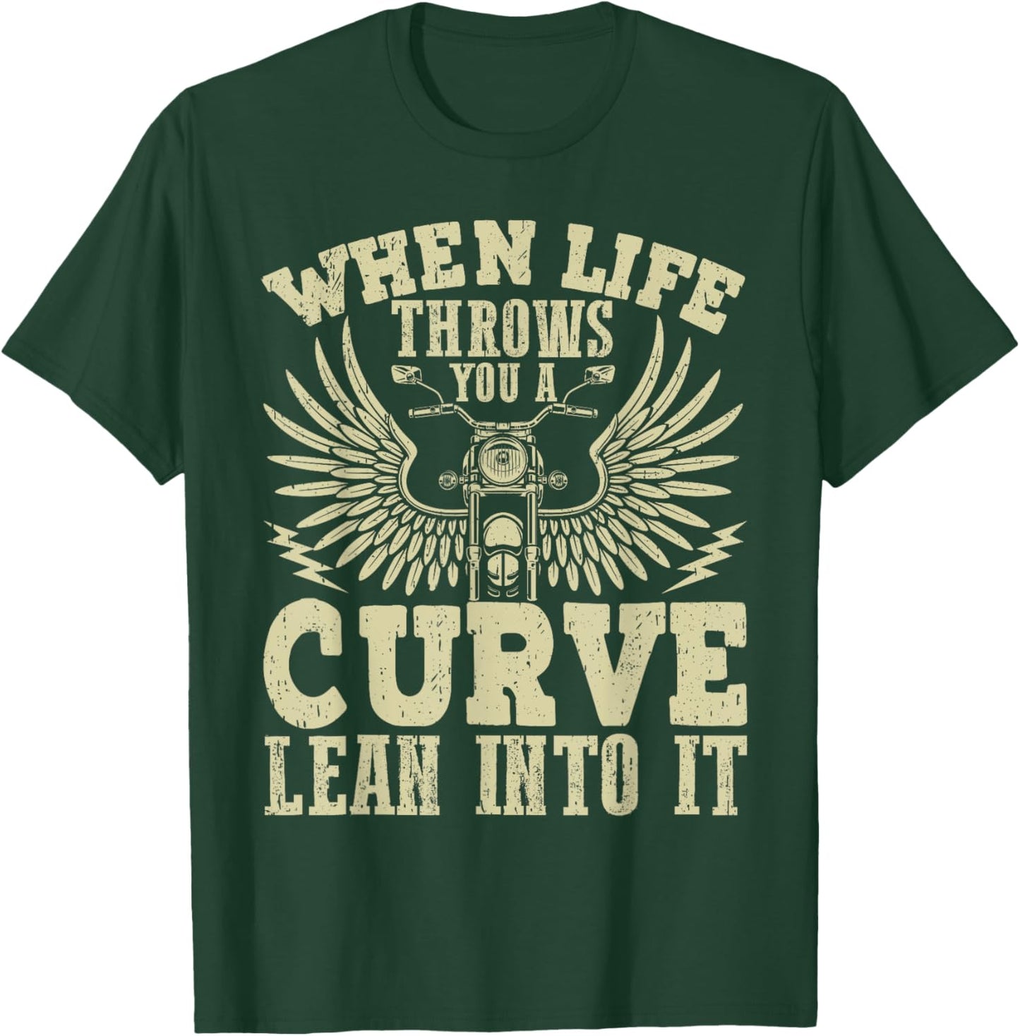 Funny Biker Shirt Motorcycle Motorbike Rider T-Shirt - T-Shirt | Forest
