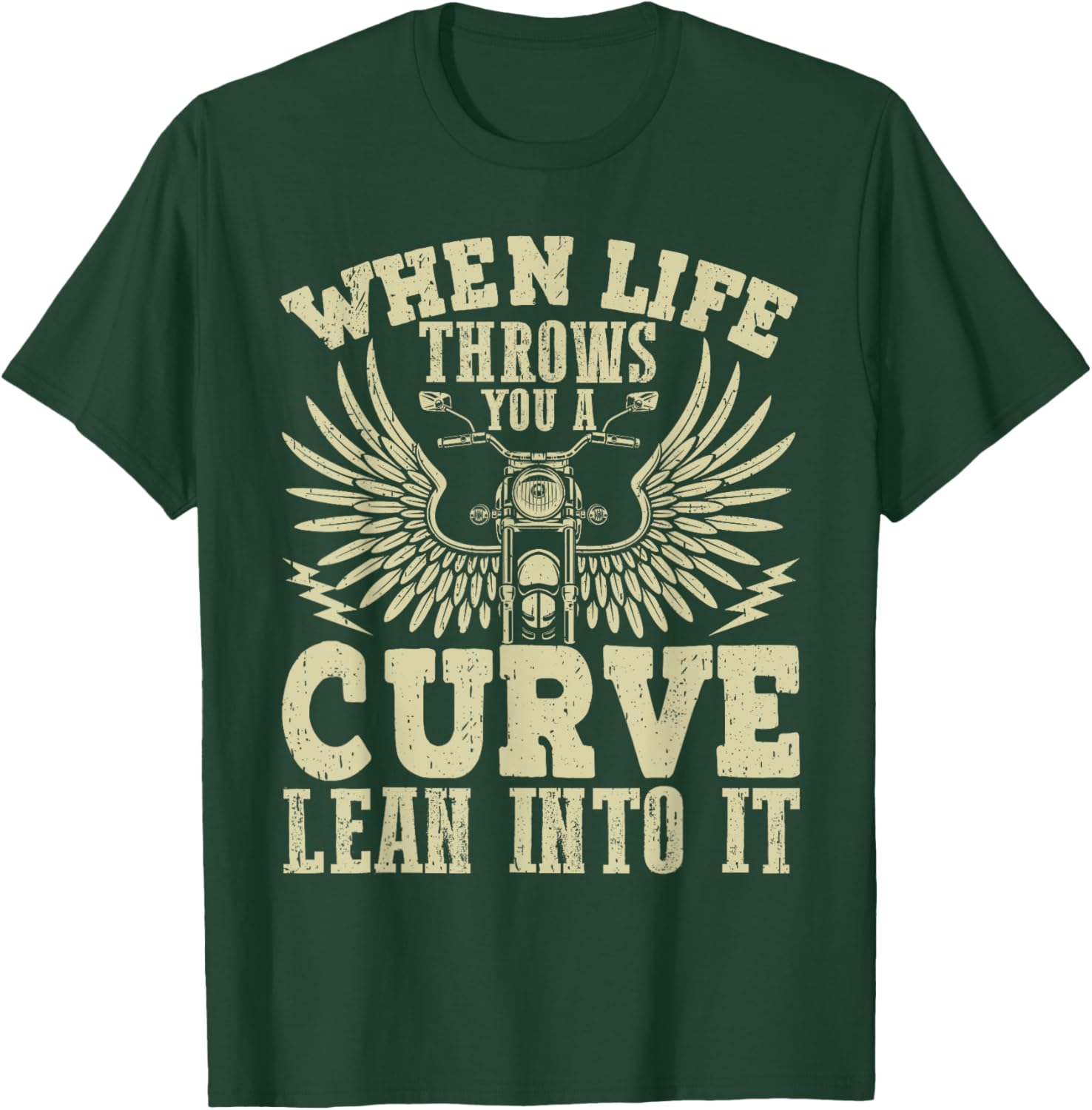 Funny Biker Shirt Motorcycle Motorbike Rider T-Shirt - T-Shirt | Forest