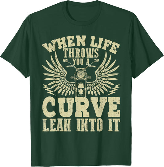 Funny Biker Shirt Motorcycle Motorbike Rider T-Shirt - T-Shirt | Forest