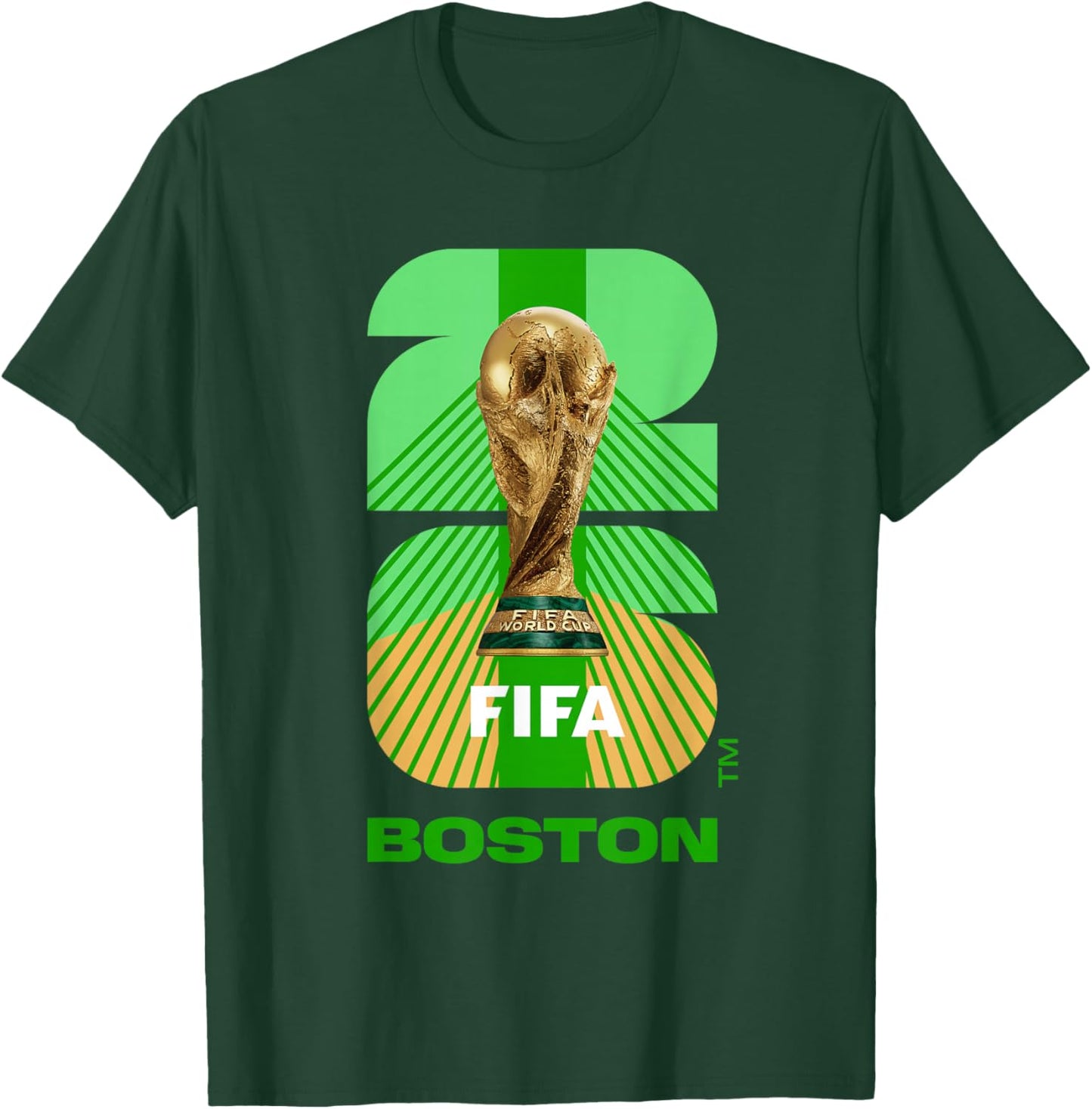 FIFA World CUP26 Boston Trophy Color T-Shirt - T-Shirt | Forest