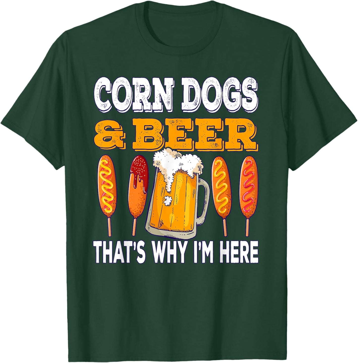 Corndog Carnival Beer Fried Corn Dog T-Shirt - T-Shirt | Forest