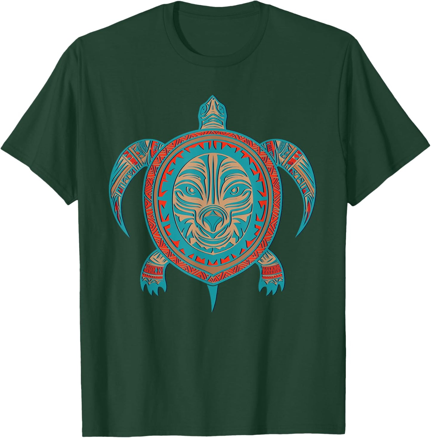 Native American Haida Turtle Indian Pride Tlingit Men Women T-Shirt - T-Shirt | Forest