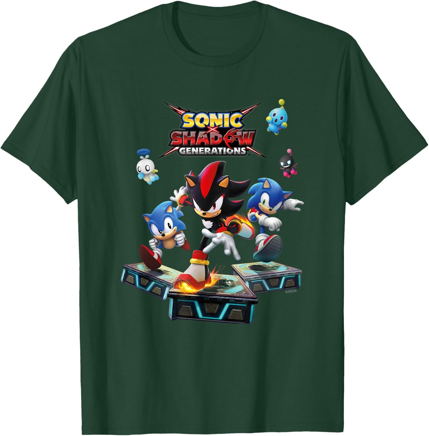 Sonic the Hedgehog, Sonic X Shadow Generations - Key Art T-Shirt - T-Shirt | Forest