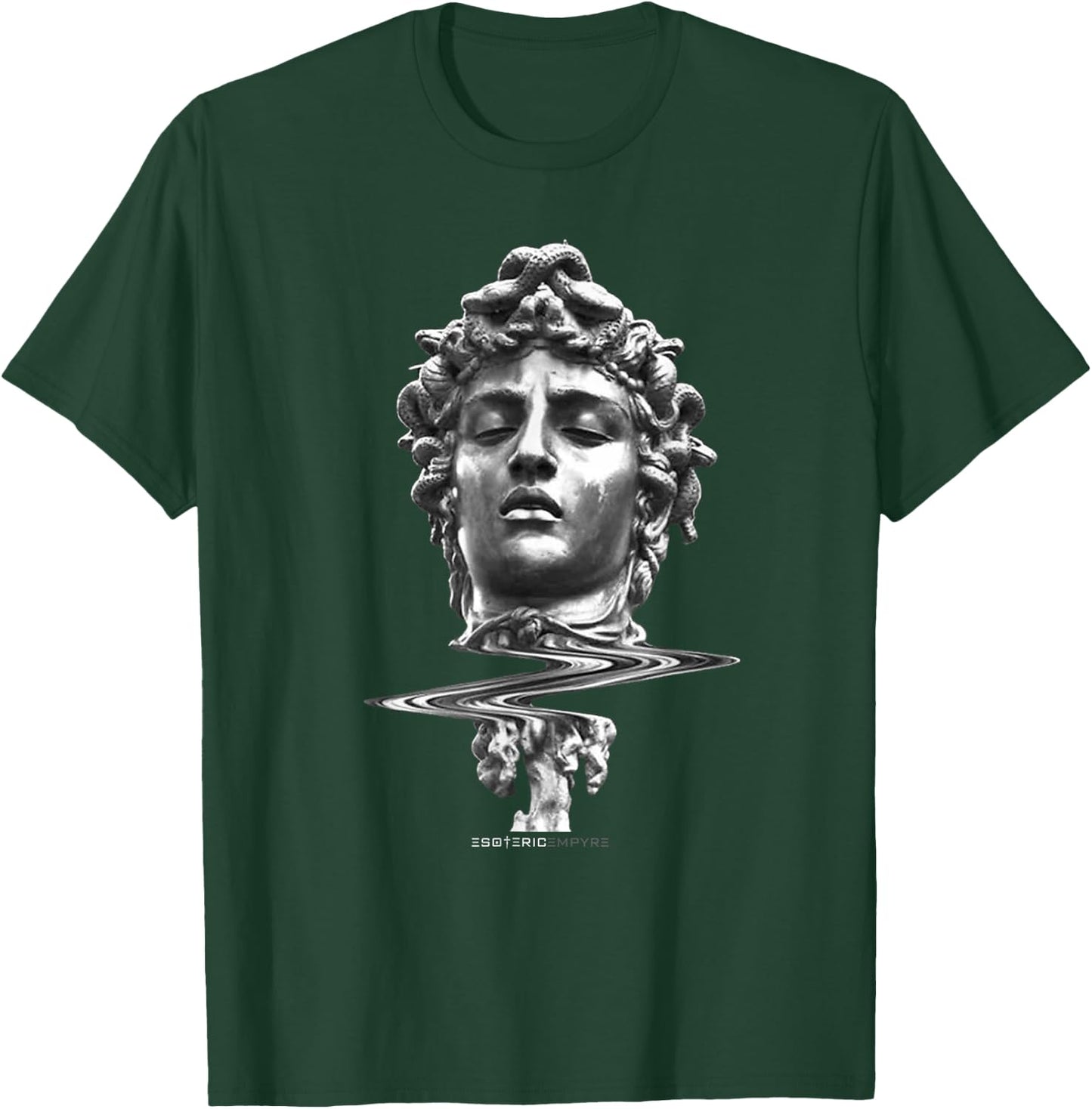 Esoteric Empyre Medusa Greek Mythology - Women's Adults Black Short Sleeve Classic Fit - Small T-Shirt - T-Shirt | Forest