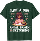 Just A Girl Who Loves Anime Ramen and Sketching Otaku T-Shirt - T-Shirt | Forest