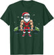 Santa Deadlift Bodybuilder Funny Fitness Christmas in july T-Shirt - T-Shirt | Forest