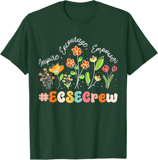 ECSE Crew Appreciation Week Teacher Back to School T-Shirt - T-Shirt | Forest