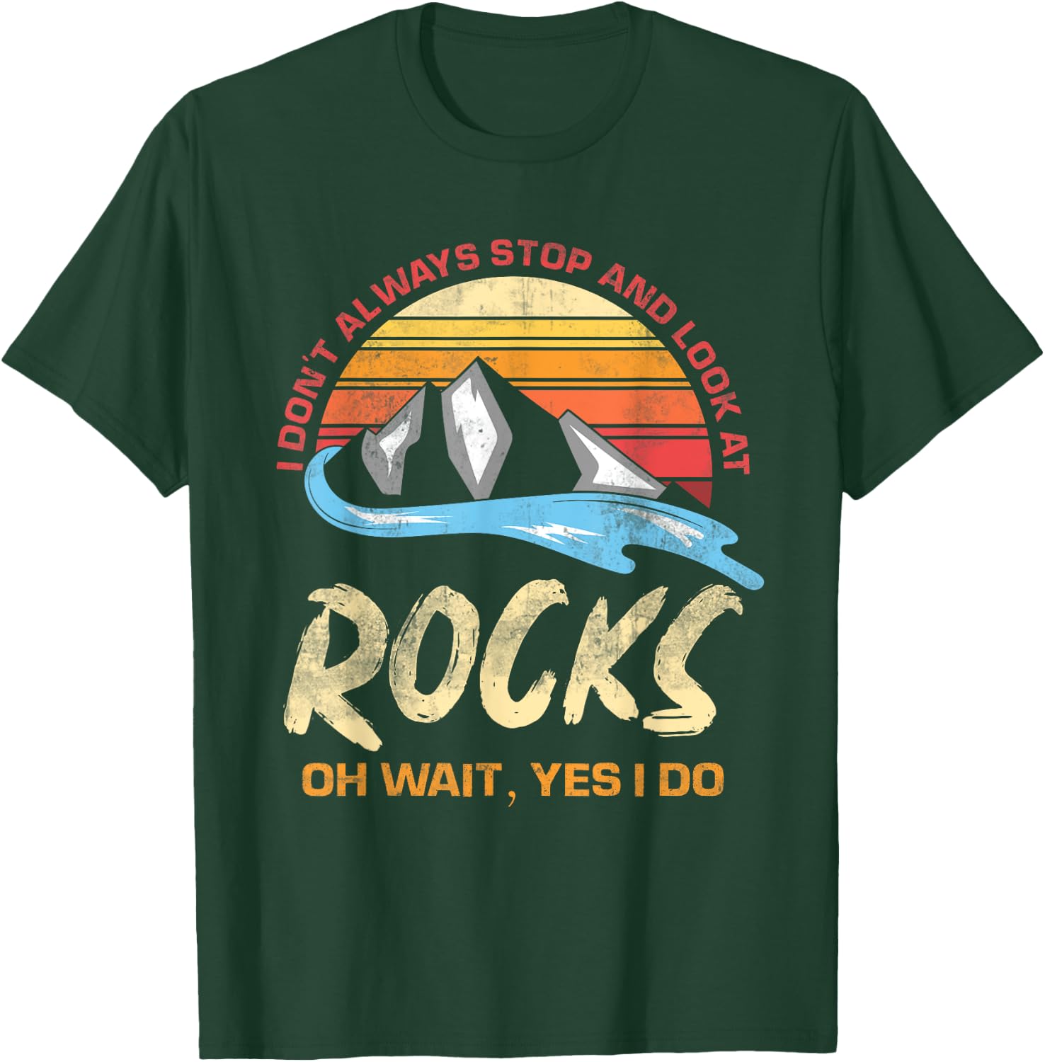 Retro Science Nerd Rock Collector Gift Funny Geology T-Shirt - T-Shirt | Forest
