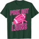 Lions Pink Out Football Tackle Breast Cancer T-Shirt - T-Shirt | Forest