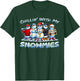 Chillin With My Snowmies Snowman Christmas Hip-Hop Music T-Shirt - T-Shirt | Forest