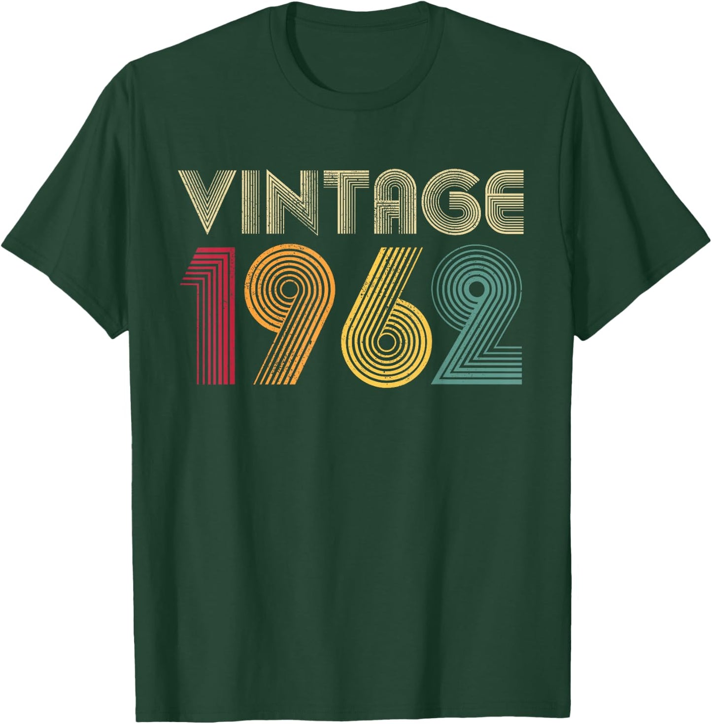 Vintage 1962 64th Birthday Gift 64 Years Old Men Women Retro T-Shirt - T-Shirt | Forest