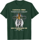 Philippians 4:13 Christian Verse Gift Lion Cross Men Knight T-Shirt - T-Shirt | Forest
