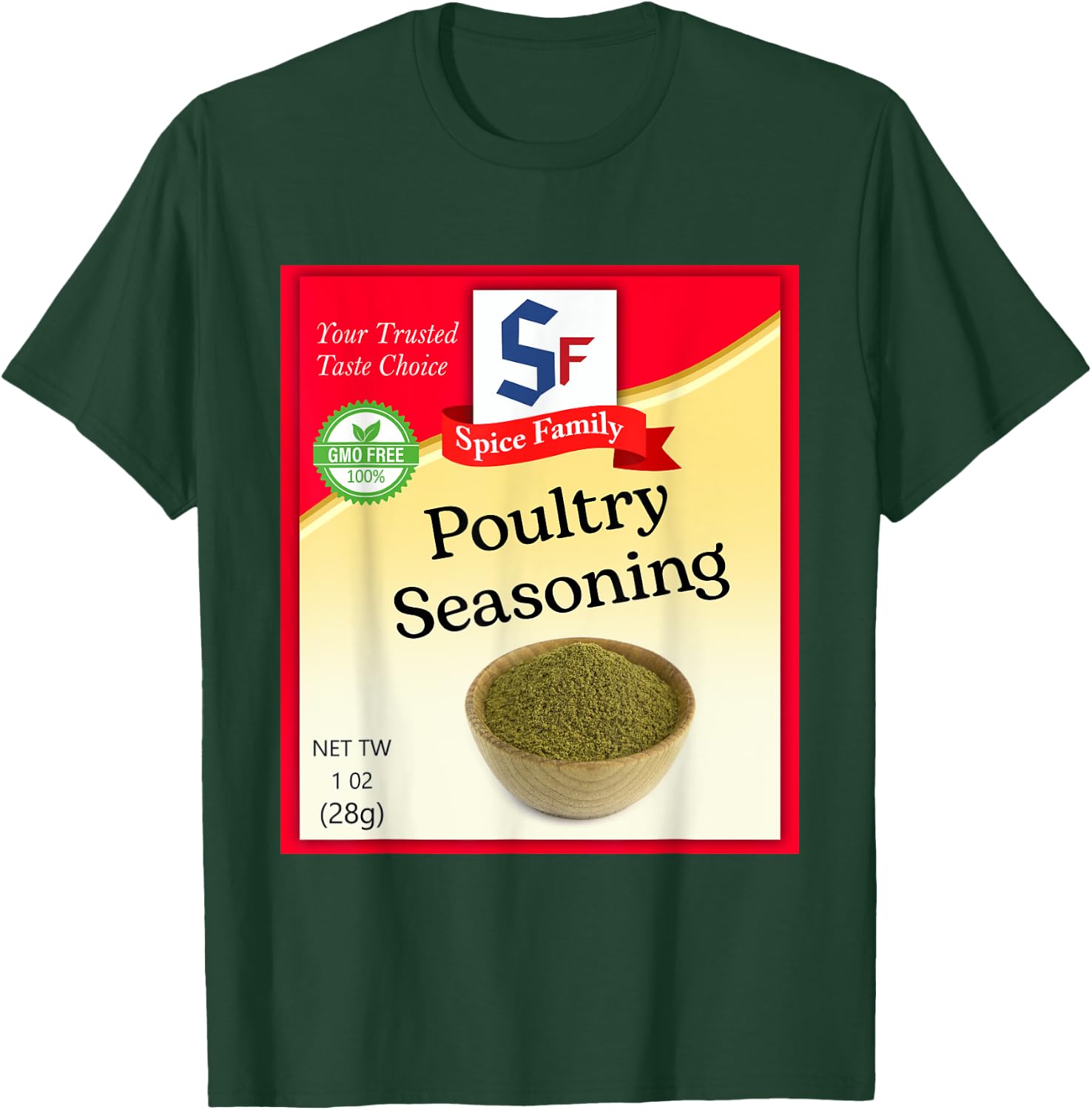 Poultry Seasoning Condiment Costume Holiday Spice Costumes T-Shirt - T-Shirt | Forest