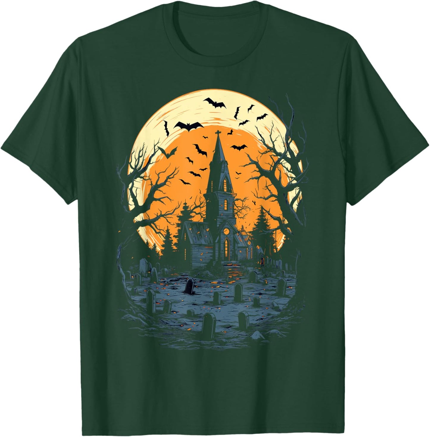Haunted Mansion Spooky Halloween T-Shirt - T-Shirt | Forest