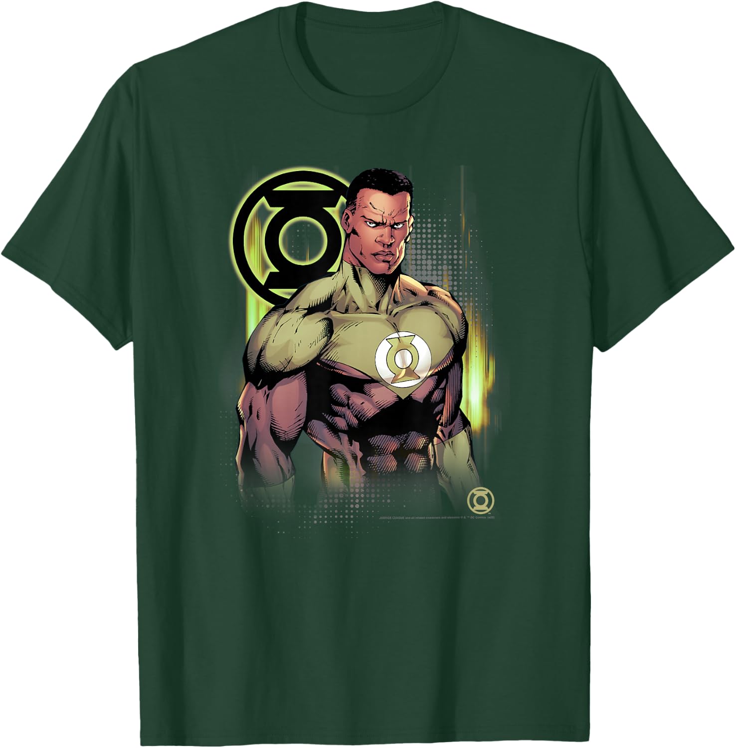 DC Comics Justice League Green Lantern Fierce Warrior T-Shirt - T-Shirt | Forest