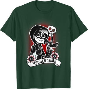 Disney Pixar Coco Miguel Recuerdame Portrait T-Shirt - T-Shirt | Forest