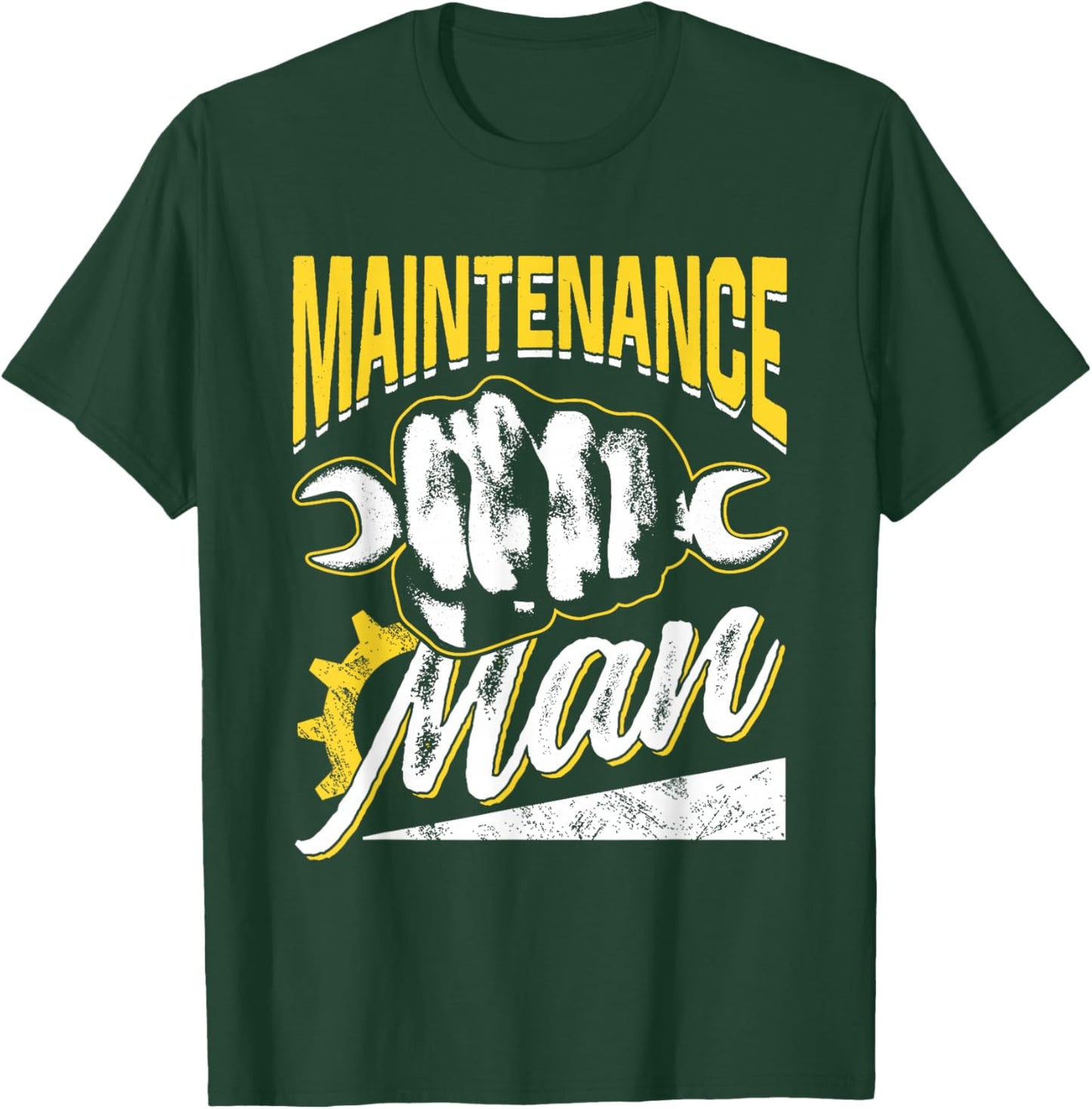 Maintenance Man Job Worker Men Technician Maintenance Man T-Shirt - T-Shirt | Forest
