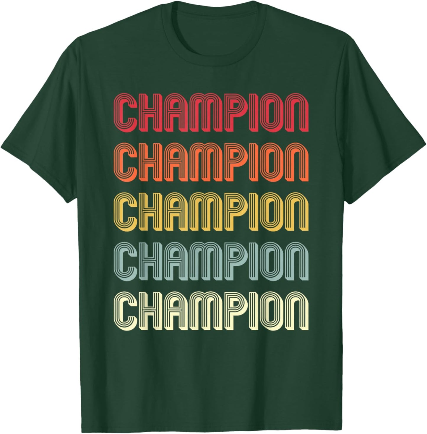 CHAMPION Gift Surname Funny Retro Vintage Birthday Reunion T-Shirt - T-Shirt | Forest