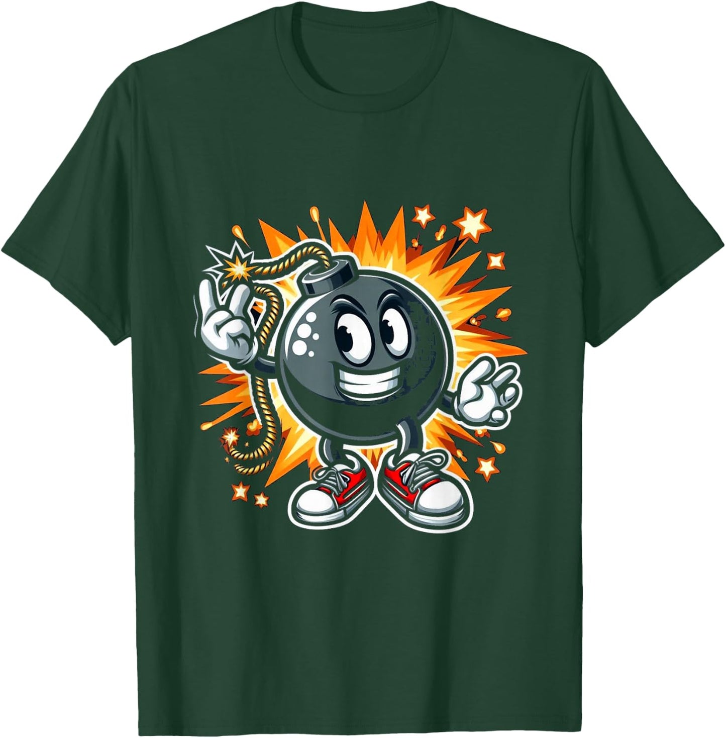 Cartoon Bomb T-Shirt - T-Shirt | Forest