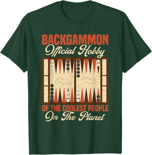 Bacgammon Chips Player Backgammon Travel Set Backgammon T-Shirt - T-Shirt | Forest