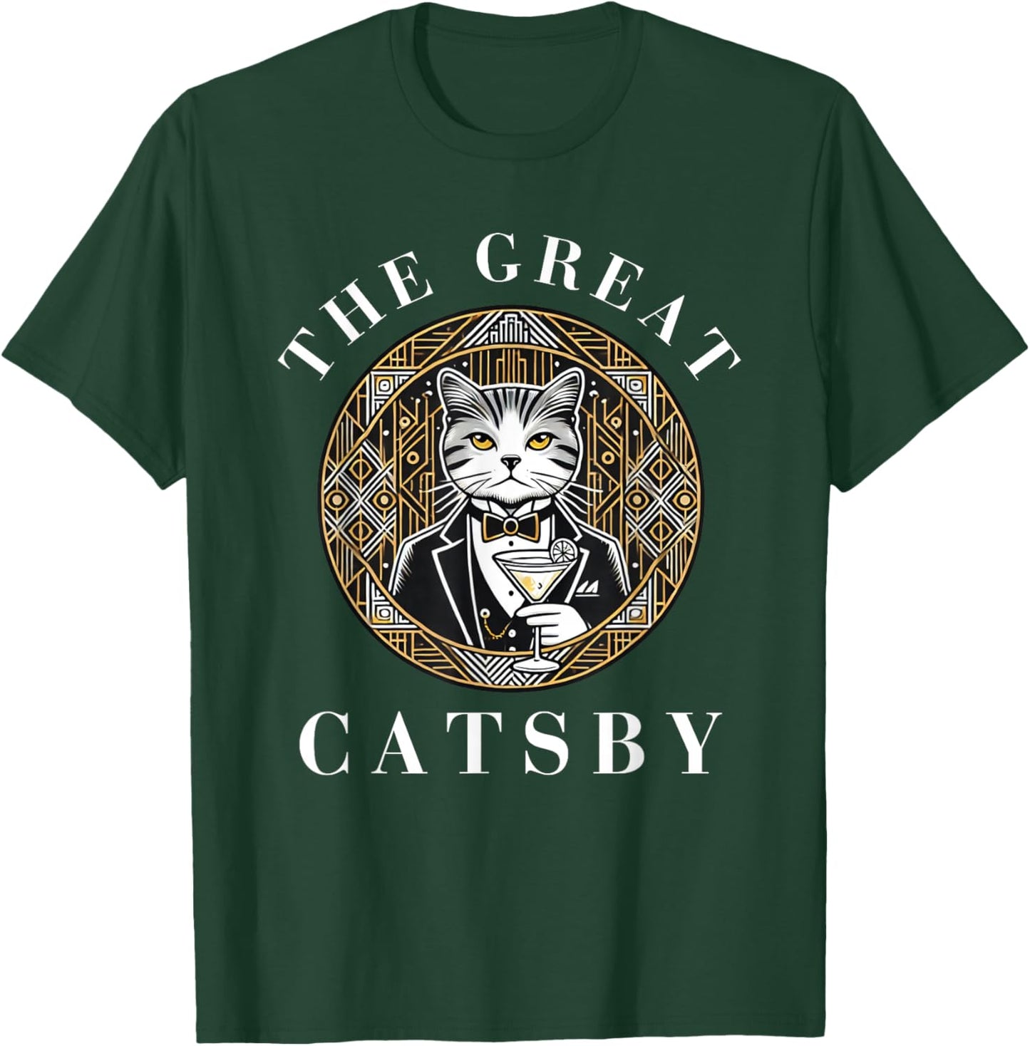 The Great Catsby Funny Cat Lovers T-Shirt - T-Shirt | Forest