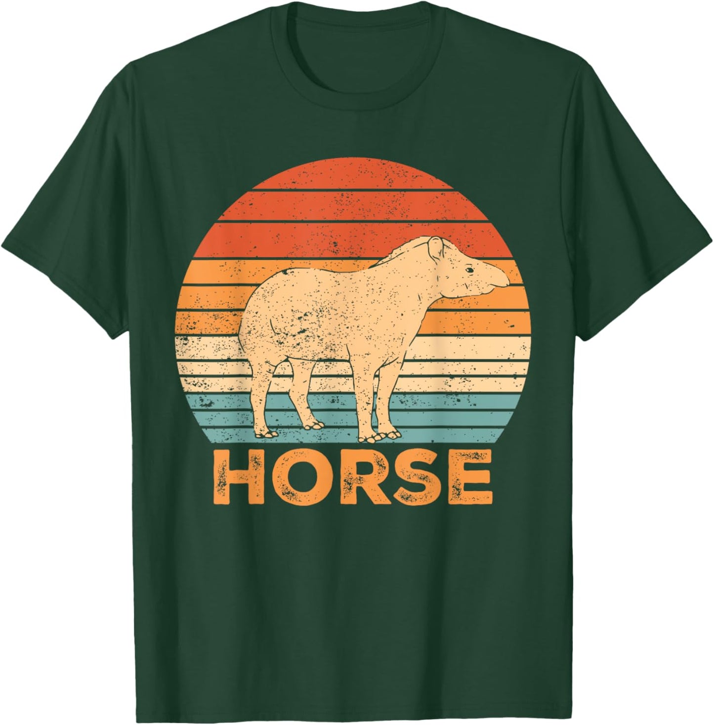 Ex Mormon Tapir Horse LDS Retro Exmo Horse T-Shirt - T-Shirt | Forest