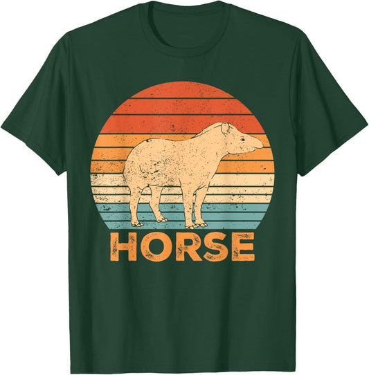 Ex Mormon Tapir Horse LDS Retro Exmo Horse T-Shirt - T-Shirt | Forest