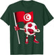 Tunisia Soccer Jersey Tunisian Flag Football Dab Funny T-Shirt - T-Shirt | Forest