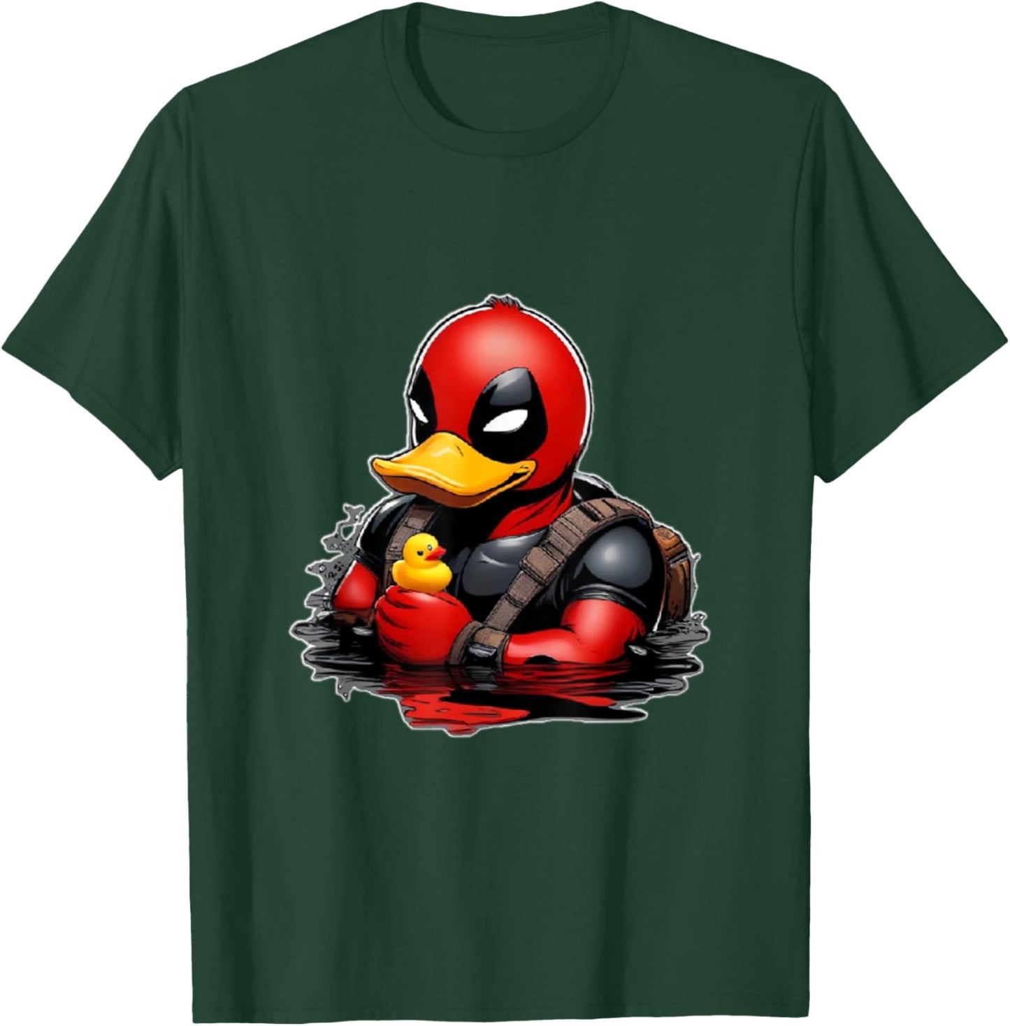 Duckpool. Rubber Duck. Super hero. Comics hero. T-Shirt - T-Shirt | Forest