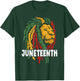 Celebrate Juneteenth Lion African American Freedom Day 1865 T-Shirt - T-Shirt | Forest