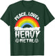 Kids Band Metal Rainbow Unicorn Peace Love & Heavy Metal T-Shirt - T-Shirt | Forest