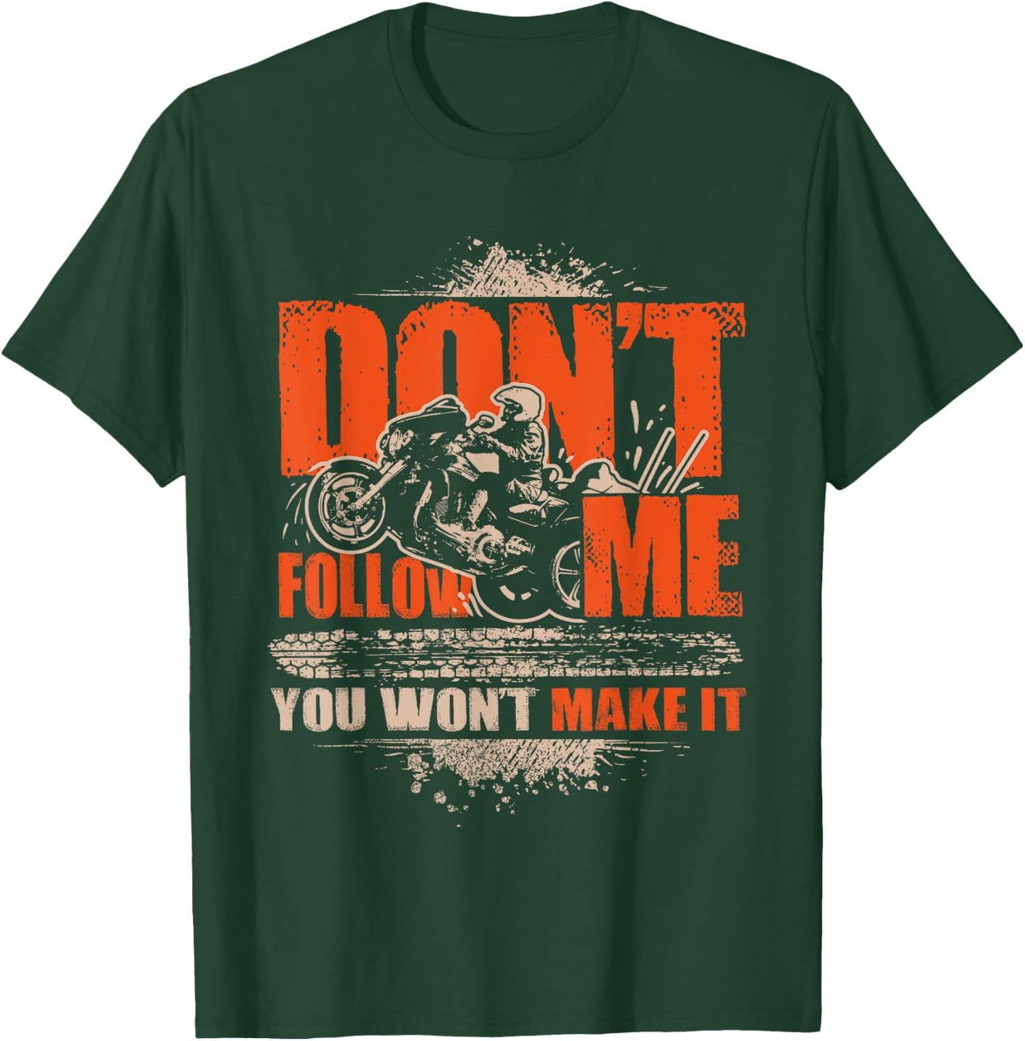 Folgen Mir Nicht Du Schaffst Es Nicht Wheelie Trike Motorcycle T-Shirt - T-Shirt | Forest