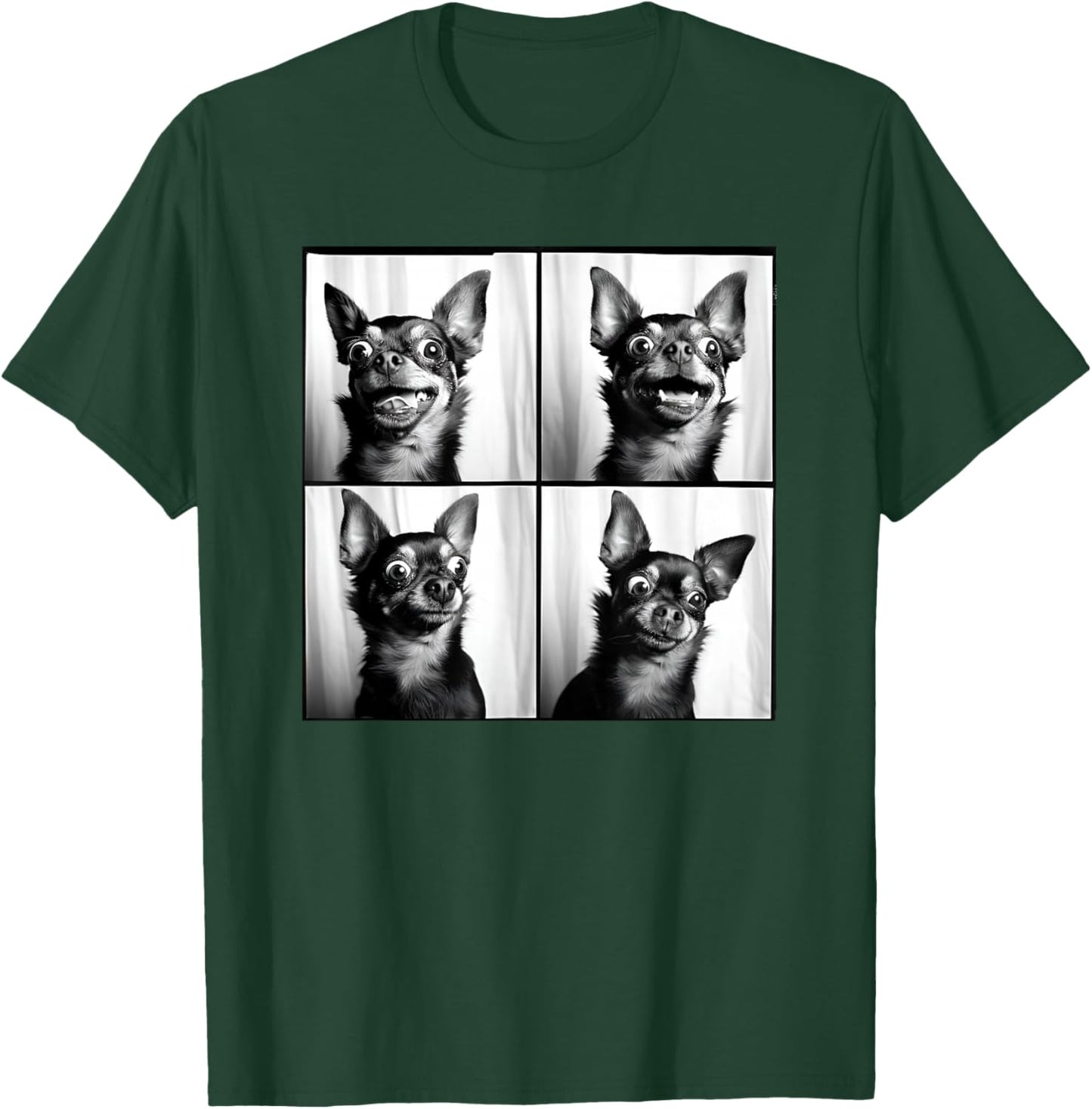 Weird Chihuahua Photoshoot Funny Dog Face Chihuahua Mom T-Shirt - T-Shirt | Forest
