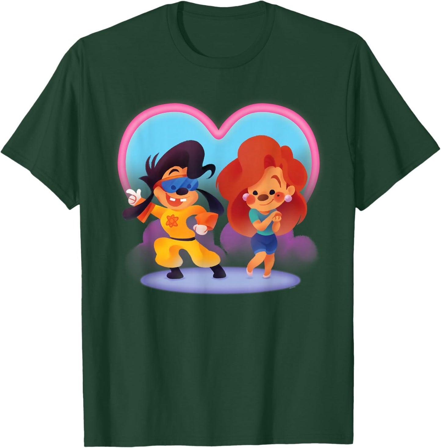 Disney A Goofy Movie Cute Valentine's Day Max & Roxanne , Black, S T-Shirt - T-Shirt | Forest