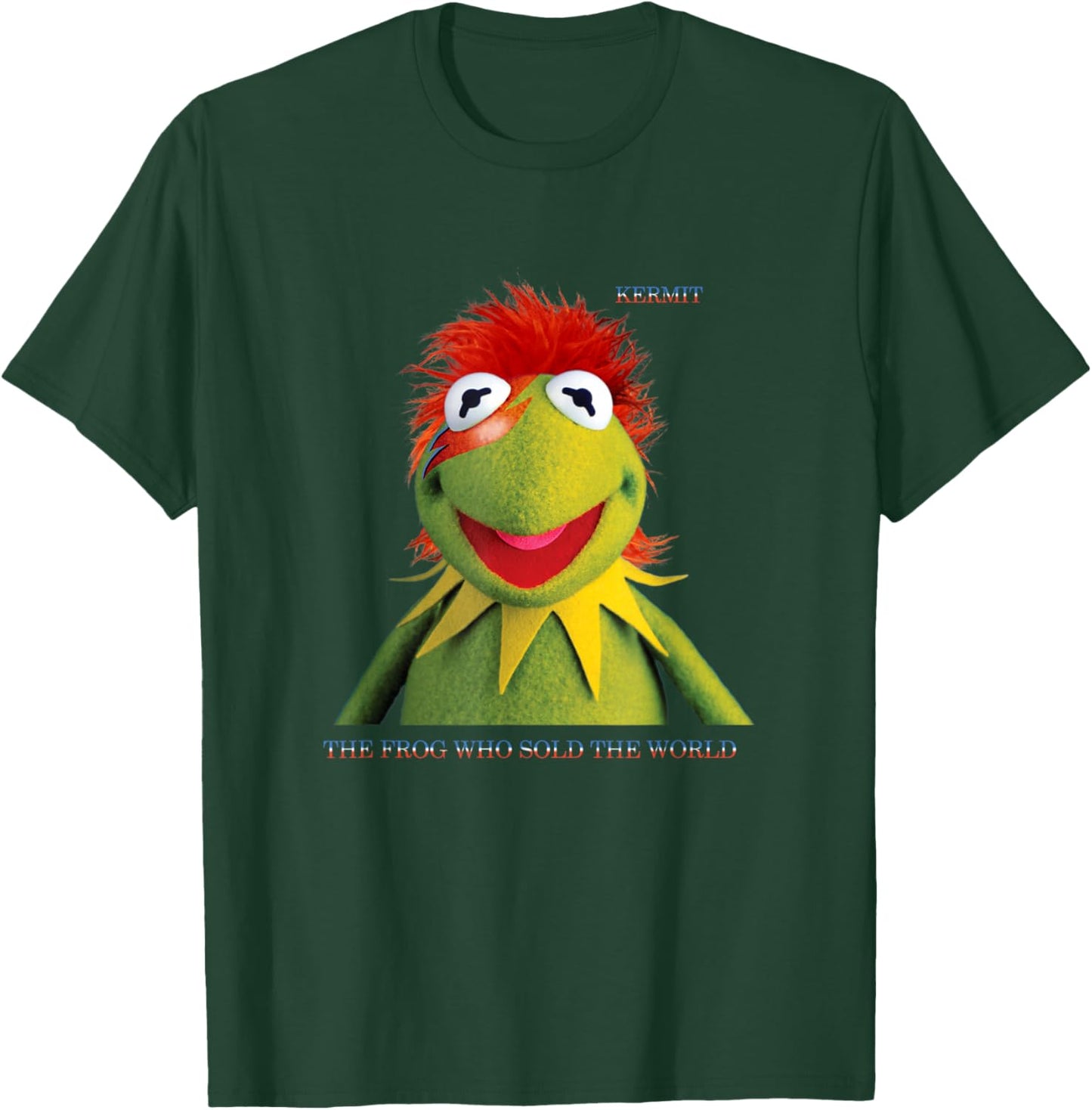 Disney The Muppets David Bowie Kermit Who Stole The World T-Shirt - T-Shirt | Forest