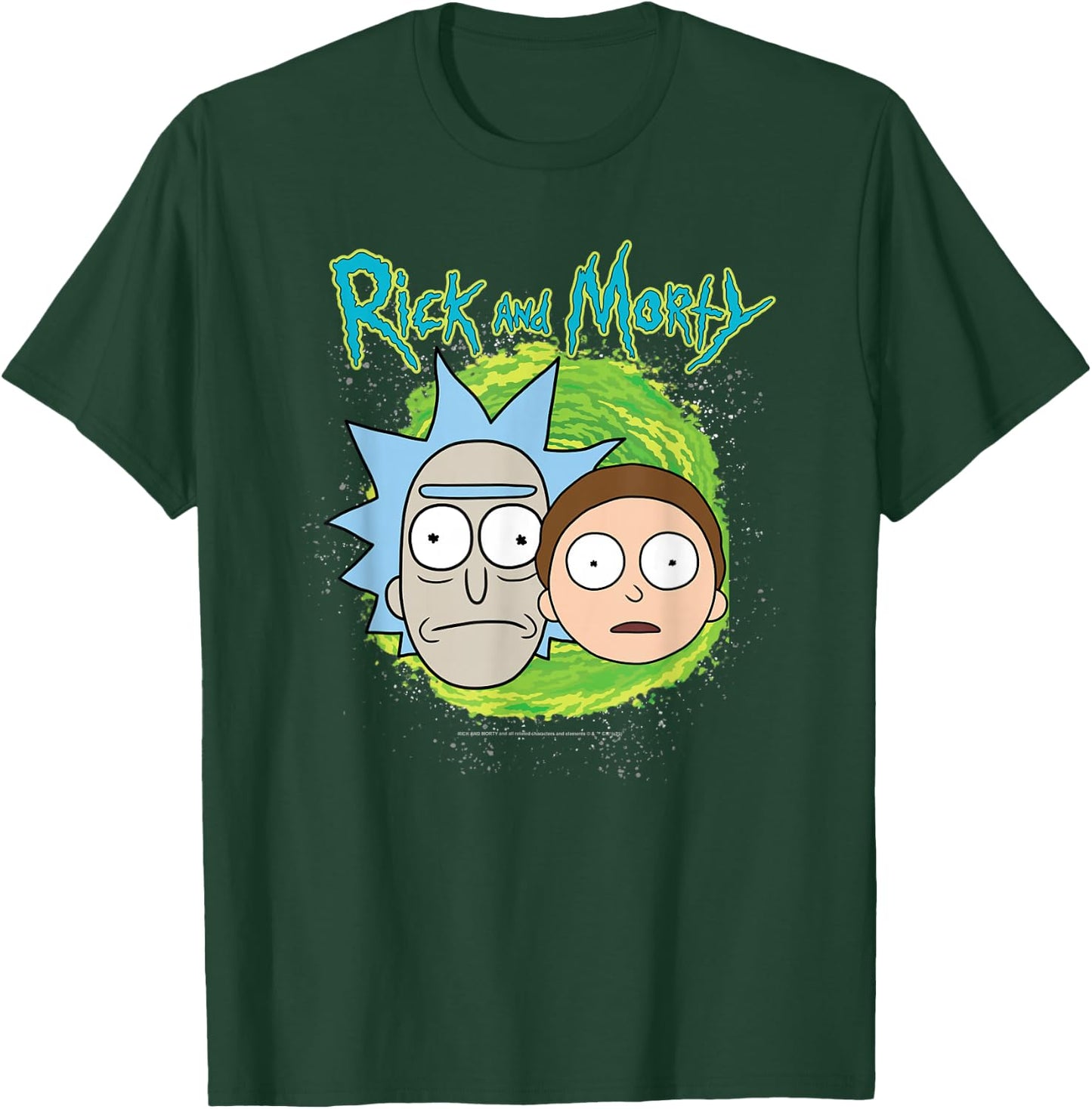 Rick and Morty Floating Heads Small T-Shirt - T-Shirt | Forest