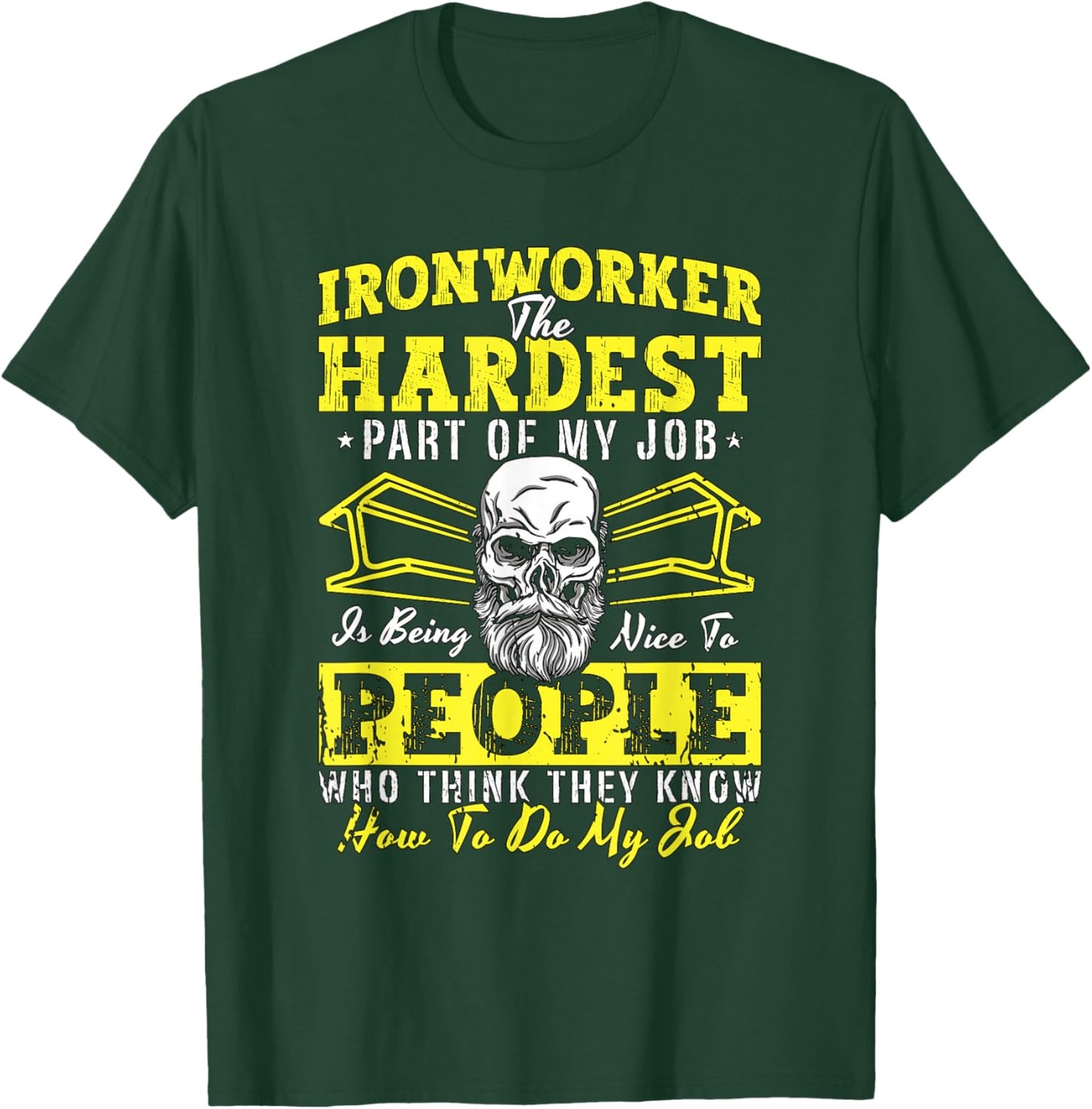Ironworker The Hardest Part Of Blacksmith Anvil Ironworker T-Shirt - T-Shirt | Forest