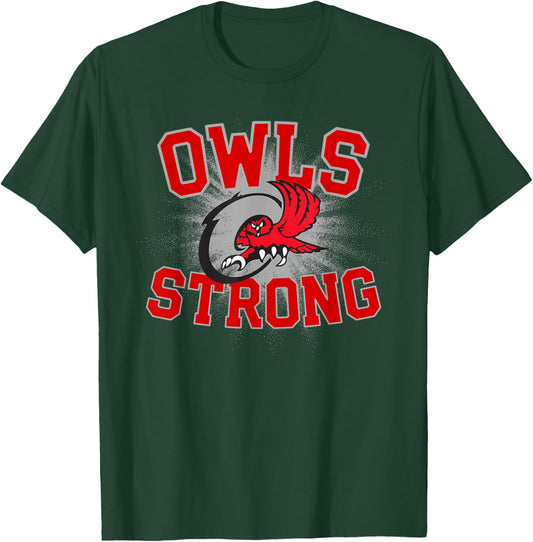Ooltewah Owls Logo Strong Flag HS T-Shirt - T-Shirt | Forest