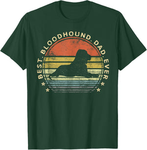Best Bloodhound Dad Ever Dog Lover Gifts Pet Owner Daddy Men Kids T-Shirt - T-Shirt | Forest