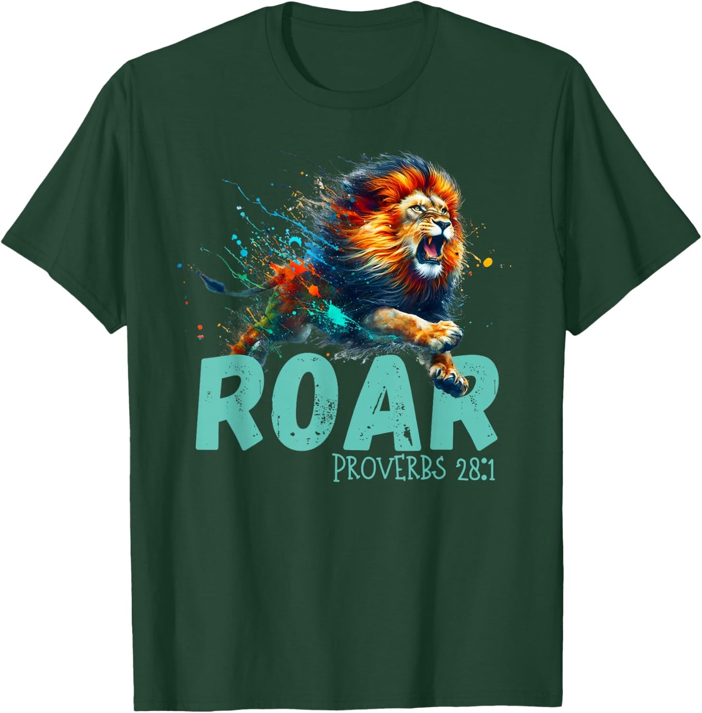 Inspirational Lion Roar T-Shirt - T-Shirt | Forest