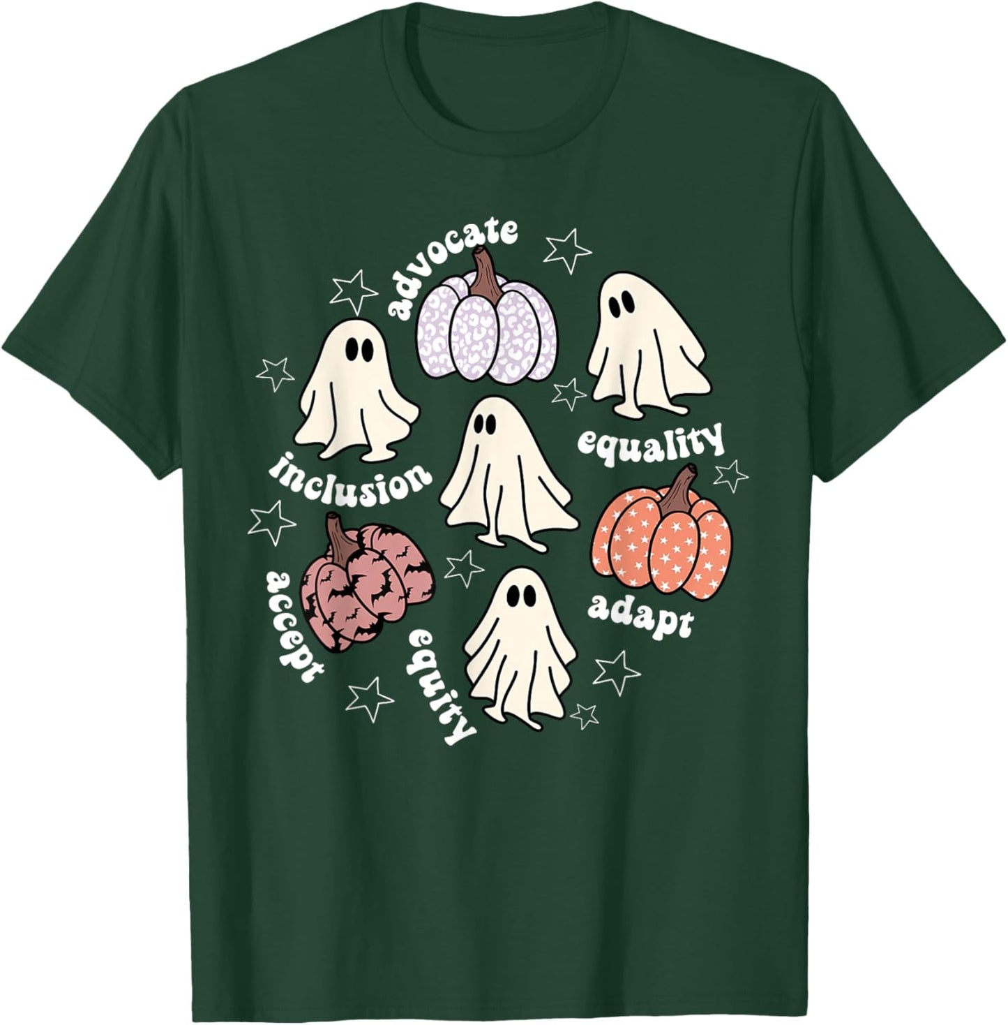 Halloween Advocate Heat Transfers Special Education Teacher Men Women T-Shirt - T-Shirt | Forest