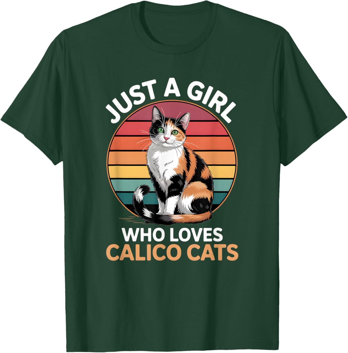 Girls Calico Cat T-Shirt - T-Shirt | Forest