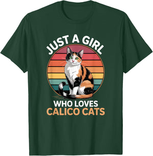 Girls Calico Cat T-Shirt - T-Shirt | Forest